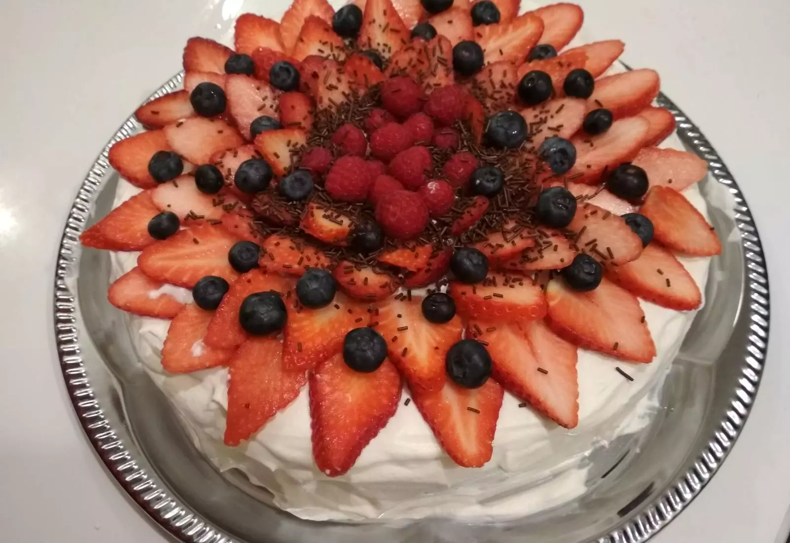 Piškotový dort Malakov bez pečení